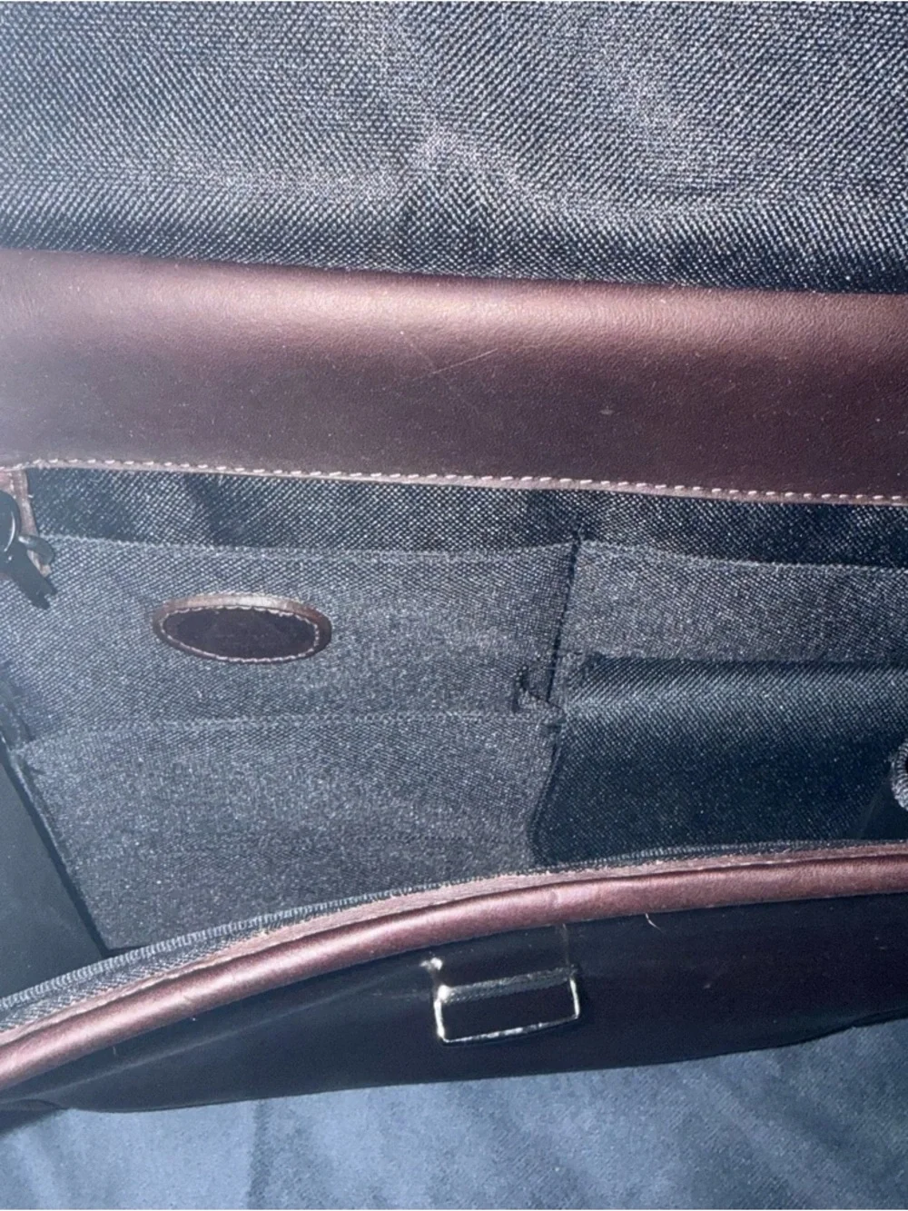 Avenues Classic Brown Leather Messenger Bag NWOT